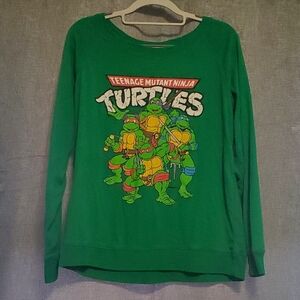 Reversible Teenage Mutant Ninja Turtles Green Kids Shirt TMNT
